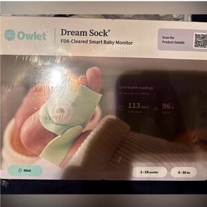 COPY - COPY - Owlet Dream Sock Baby Monitor in Light Green